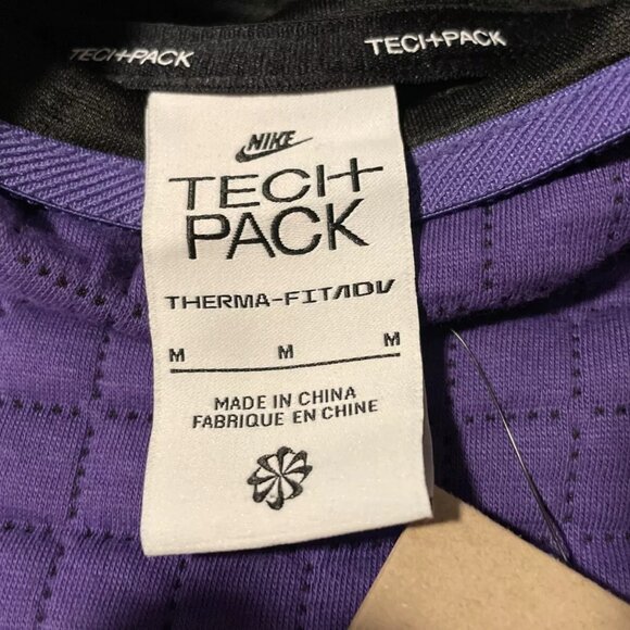 NWT Nike Tech Pack Sportswear Therma-Fit ADV Men's SZ M Hoodie Purple DM… - Picture 15 of 16